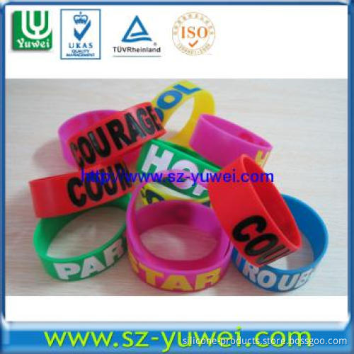 High Grade Rubber Wristband With Various Colors and Size for Gifts